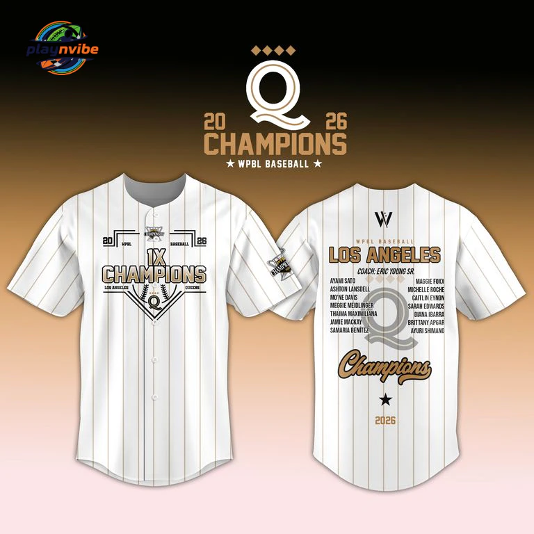WPBL Los Angeles Queens Champions 2026 Jersey
