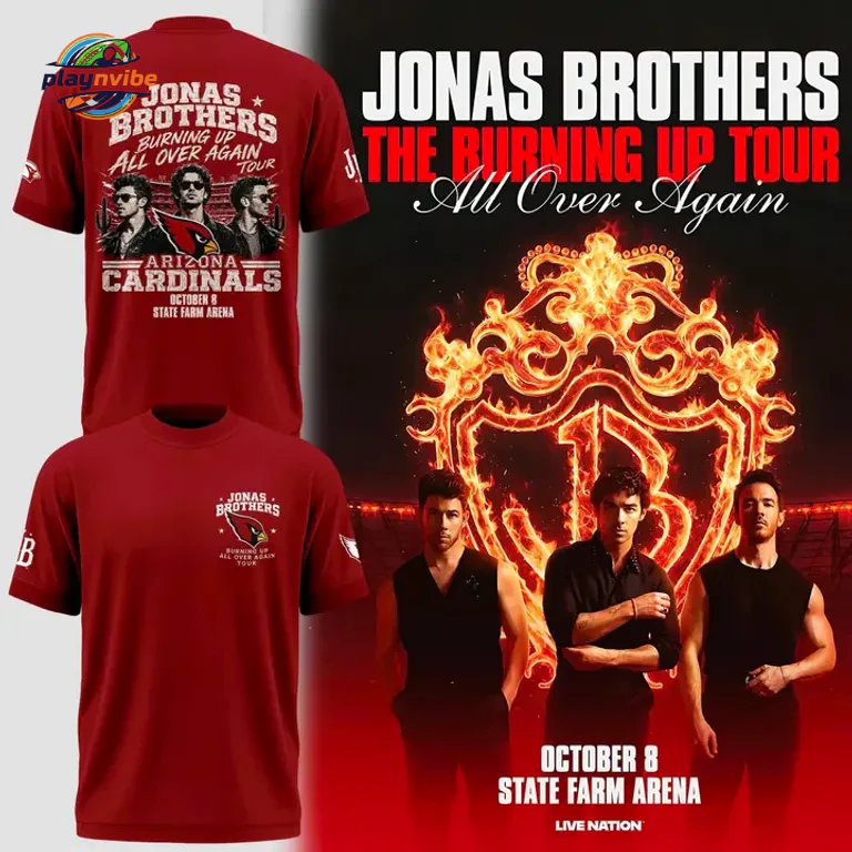 Arizona Cardinals x Jonas Brothers Edition T-Shirt Arizona Cardinals x Jonas Brothers Edition T-Shirt