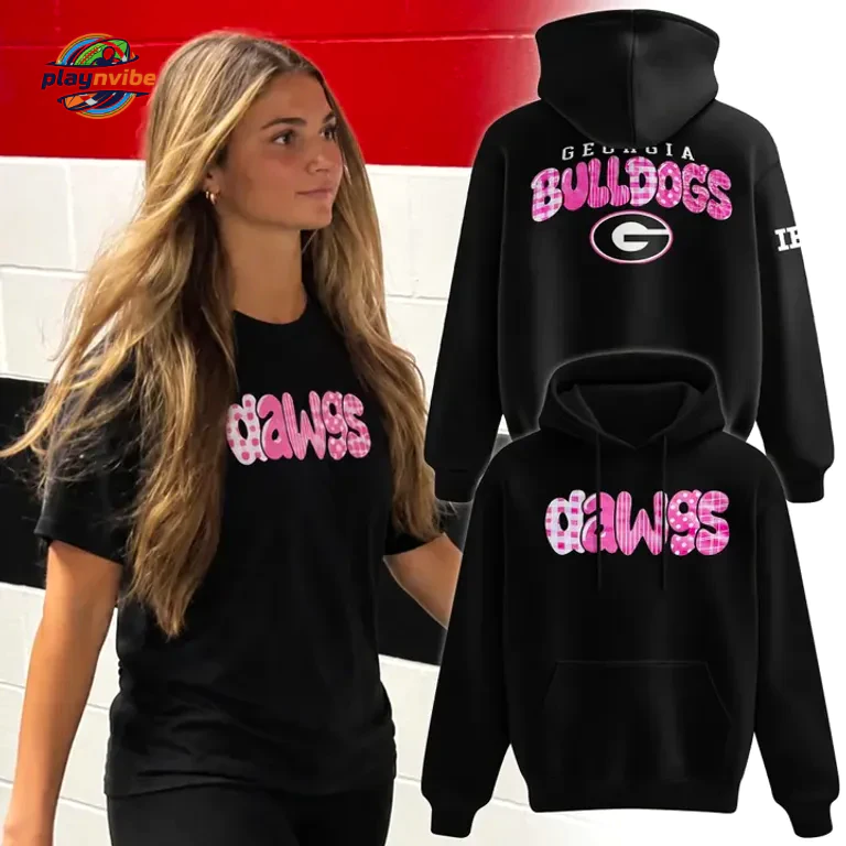 Georgia Bulldogs Breast Cancer Awareness T-shirt