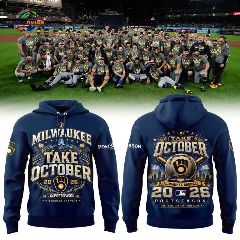 M Brewer Division Series Champions Take October Hoodie
