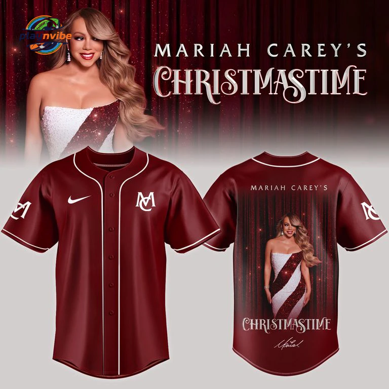 Mariah Carey’s Christmastime Baseball Jersey
