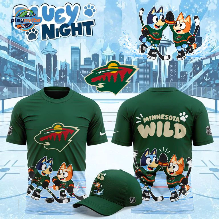 Minnesota Wild x Bluey Day 2026 Hoodie