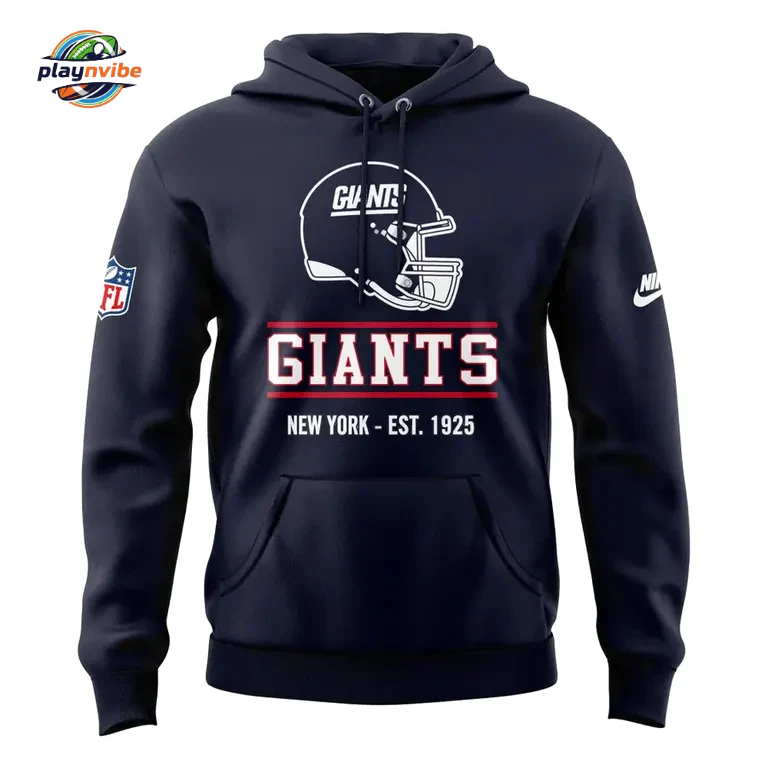 New York Giants Helmet Graphic Pullover Hoodie