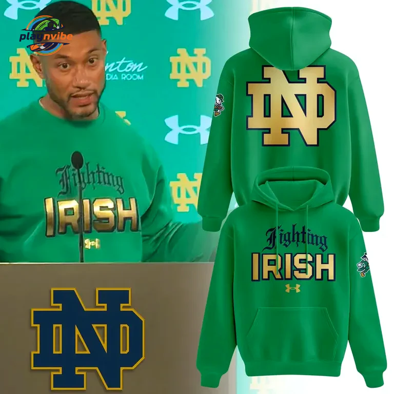 Notre Dame Football Coach Marcus Freeman 2026 Hoodie