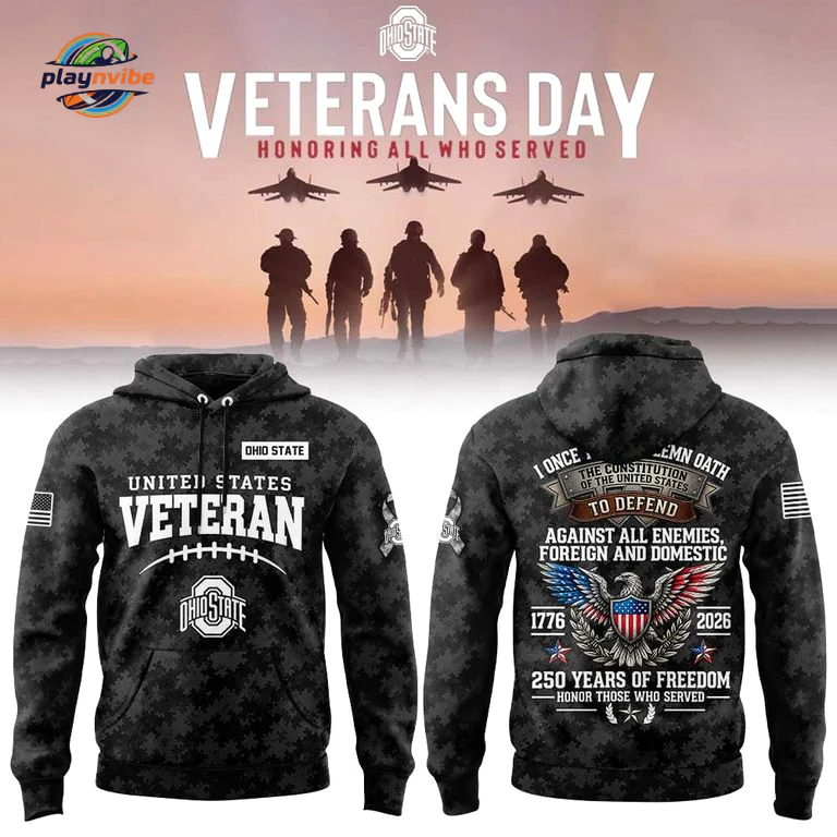 Ohio State Veterans Day 2026 Hoodie