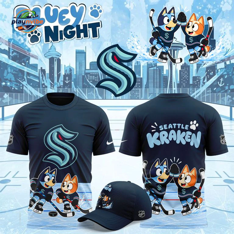Seattle Kraken x Bluey Day 2026 Hoodie