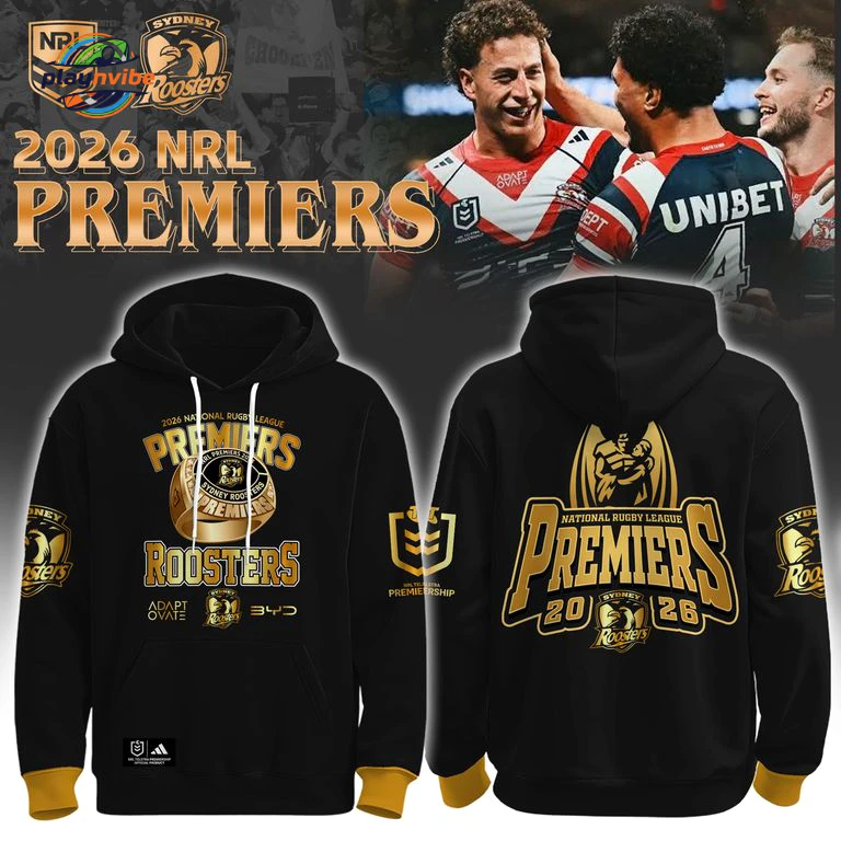 Sydney Roosters PREMIERS 2026 Hoodie