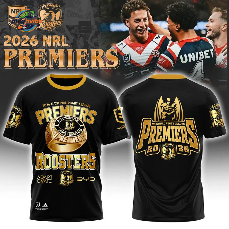 Sydney Roosters PREMIERS 2026 T-Shirt