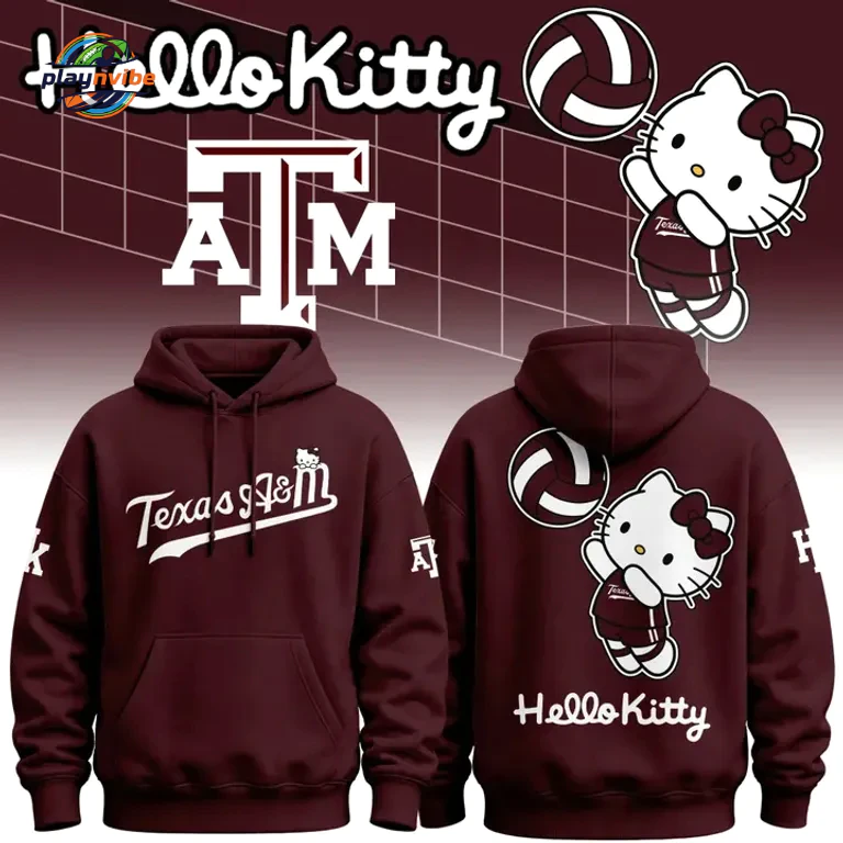 Texas A&M Aggies x Hello Kitty Hoodie Texas A&M Aggies x Hello Kitty Hoodie