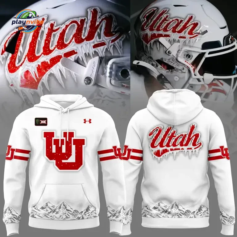 Utah Utes Ice Cold White Out Hoodie