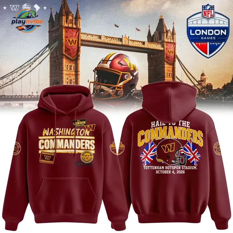 Washington Commanders Patch Dark Red Pullover Hoodie